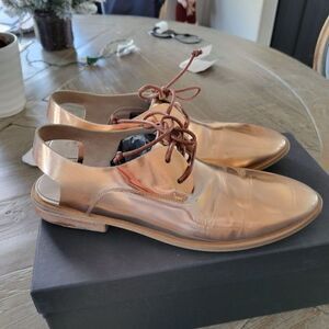 MARSELL Flats Rame Leather Loafers shoes size 38 New